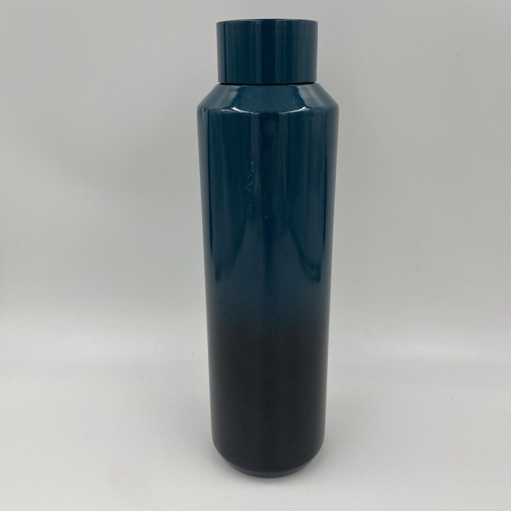 Starbucks Teal Black Vacuum Insulated‎ Water Bottle 20 Oz ombré